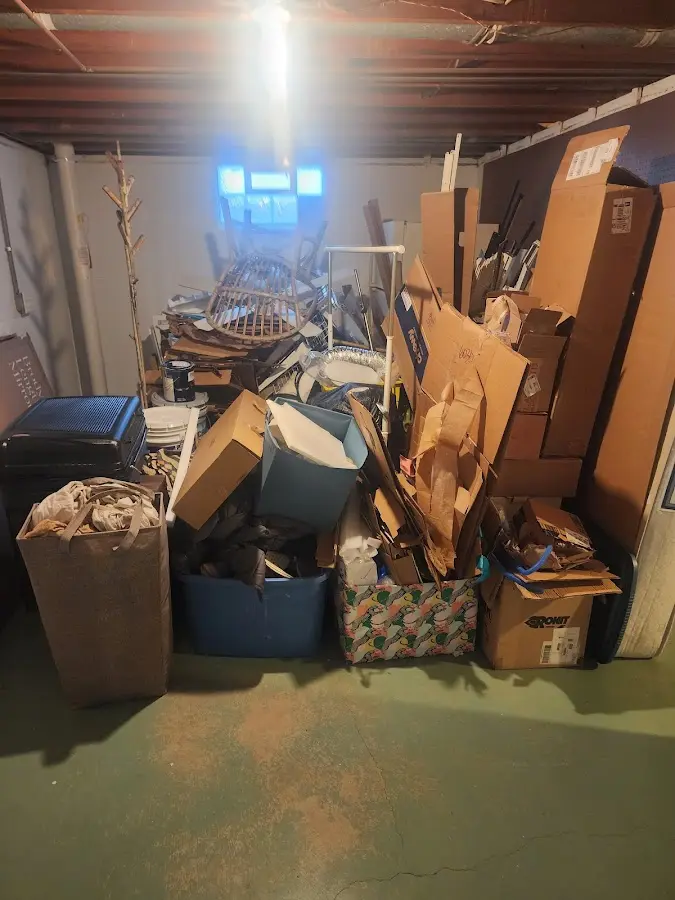 Roll-off dumpster container at job site for 2 Yard Dumpster Rental in Escondido